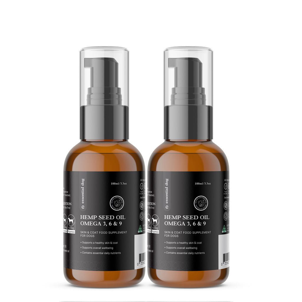 100% Raw Hemp Seed Oil: Skin, Coat and Stress