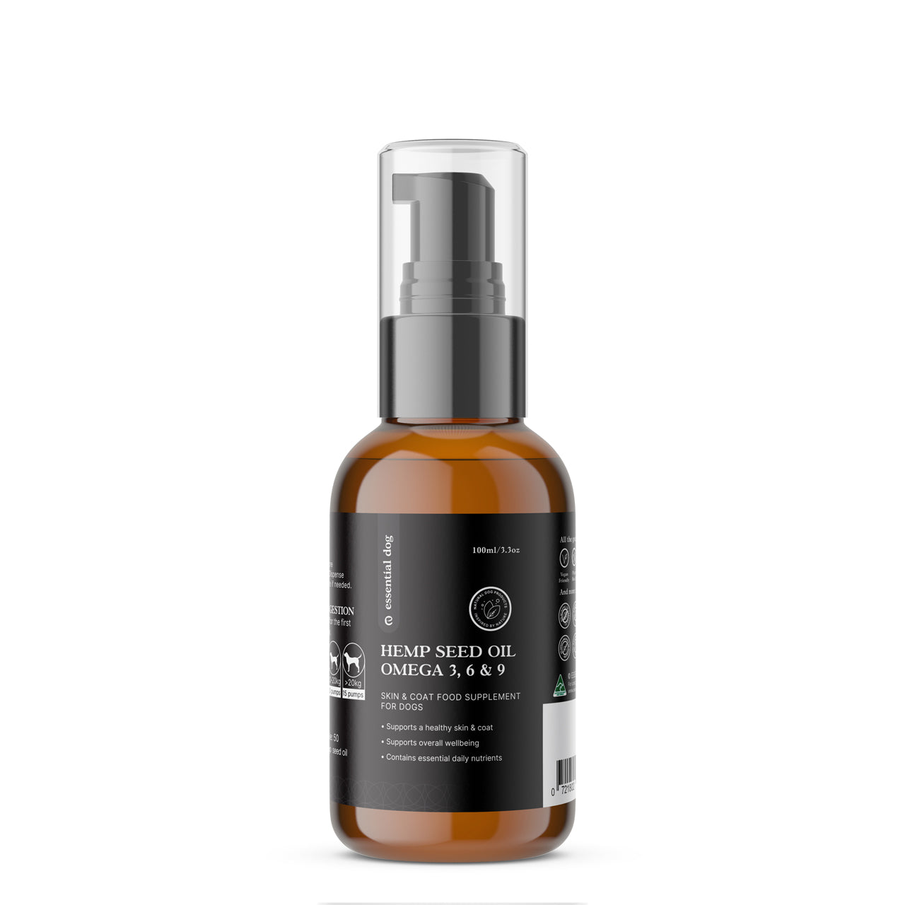 100% Raw Hemp Seed Oil: Skin, Coat and Stress